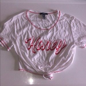 “Honey” knot tee